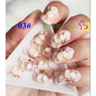 Hoa bột nỗi 4D đính móng 2 cái/ 18k