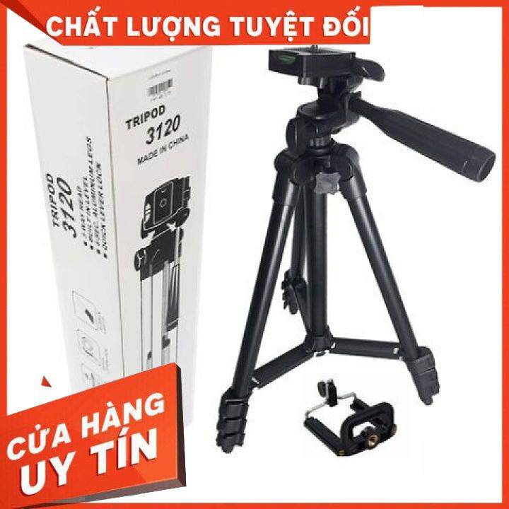 Gậy Tripod suport 3120Gậy Chụp Hình 3 Chân Tripod Chống Rung  3120 Mẫu Mới Cứng Cáp Chắc Chắn Hơn Tặng Kèm Đầu Kẹp