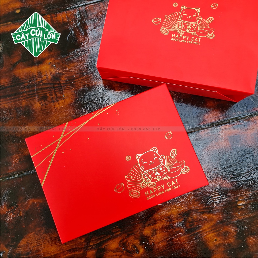 BỘ HỘP LUCKY CAT ĐỎ