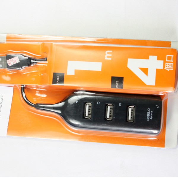 Hub Usb 4 Port Hình Ổ Điện tặng USB Sound