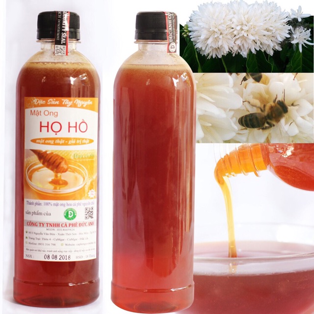 Combo 2 chai mật ong họ hồ 500ml