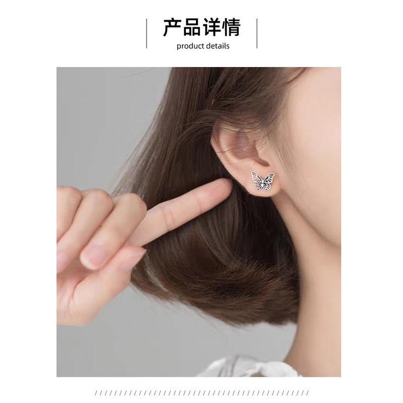 Bông tai hình bướm đơn giản phong cách nhật hàn đơn giản dành cho nữ