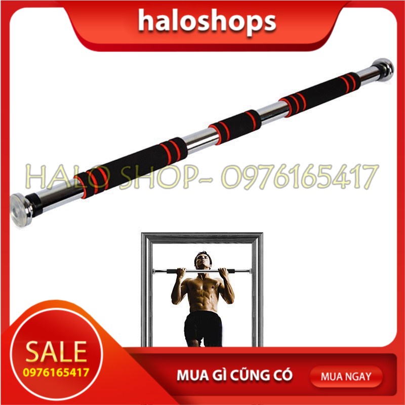 Xà đơn thanh tập treo tường gắn cửa kích thước tùy chỉnh từ 60-130cm phù hợp tập gym tại nhà tăng cơ bắp