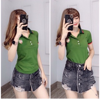 Áo thun thái cổ bẻ