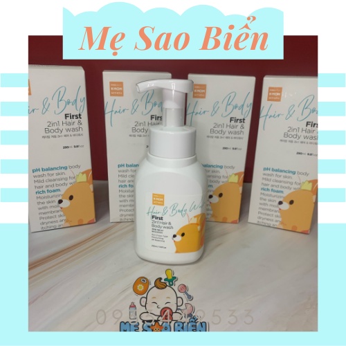 Sữa tắm gội hữu cơ K-Mom Hàn Quốc (290ml)