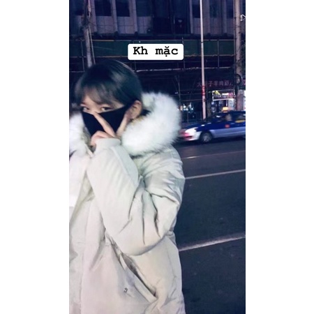 Áo phao mũ lông
