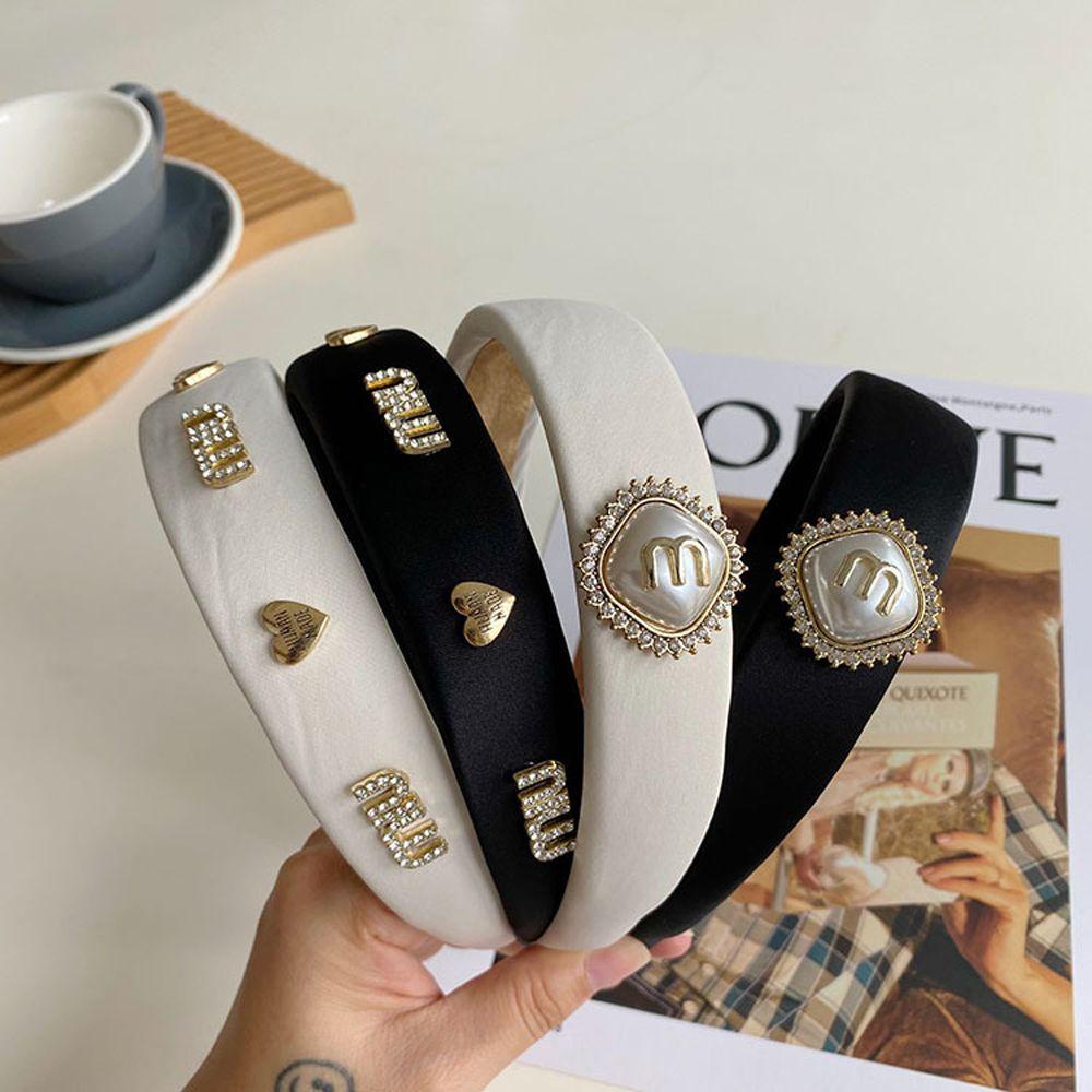 VANES1 Băng Đô Cài Tóc Bản Rộng Màu Sắc Thanh Lịch Cho Nữ