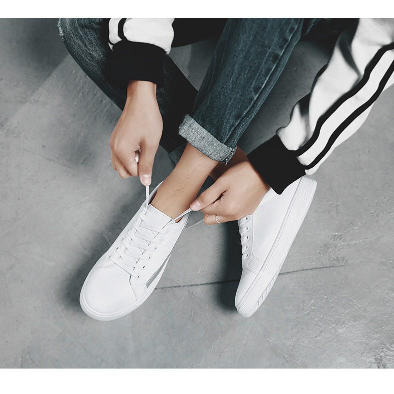 »★« Giày Thể Thao SNEAKER NAM Z4 SPORT FASHION ( TRẮNG KẺ XÁM  ) FULL BOX