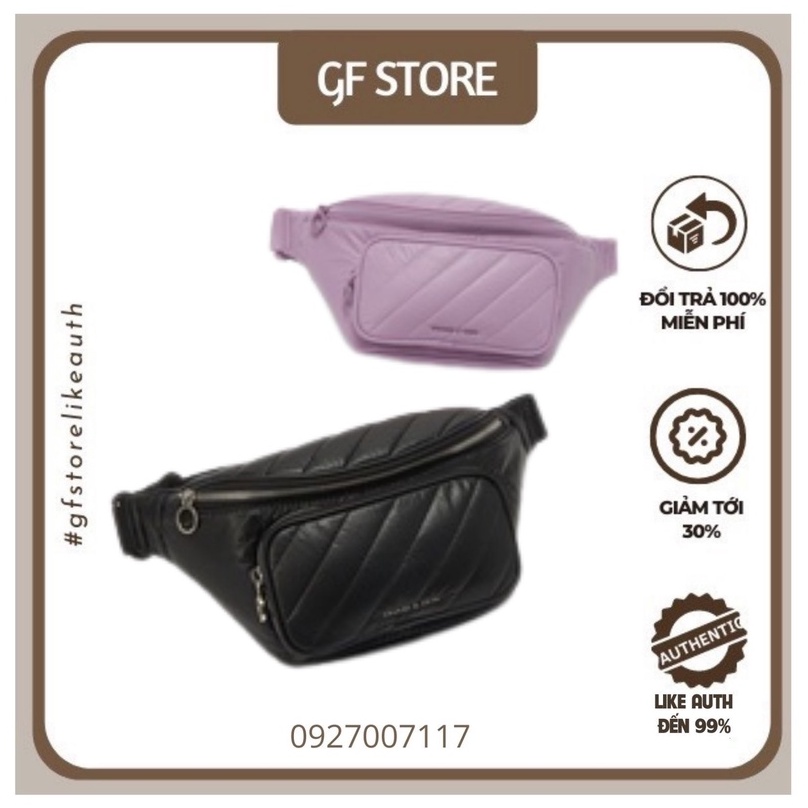 Túi xách nữ CNK bao tử Panelled Belt Bag - Lilac