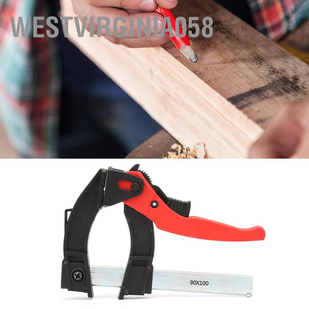Westvirginia058 DIY Quick Woodworking Clip Bar F Clamp Grip Ratchet Release Squeeze Wood Tool