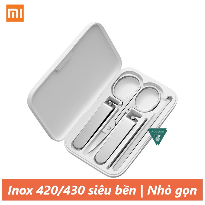 [Mã COSDAY giảm 8% đơn 150K] Bộ cắt móng inox 5 món Xiaomi Mijia - Bộ dụng cụ làm móng Xiaomi Mijia