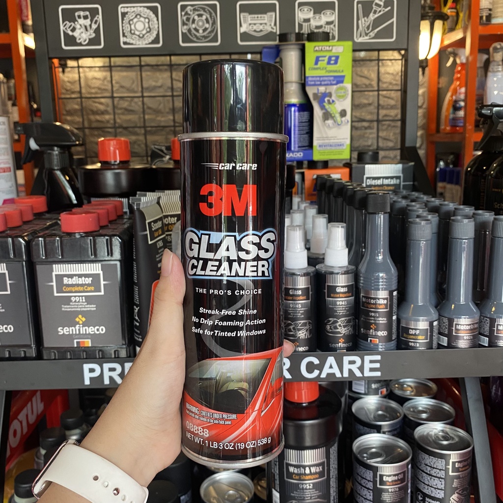 Dung dịch rửa kính ô tô, vệ sinh kính xe hơi 3M Glass Cleaner 08888