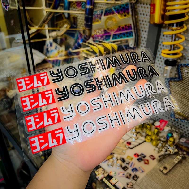 [ 1 cặp ] Tem Dán Phuộc Yoshimura ghép nổi trên mọi nền màu ✌ sẽ