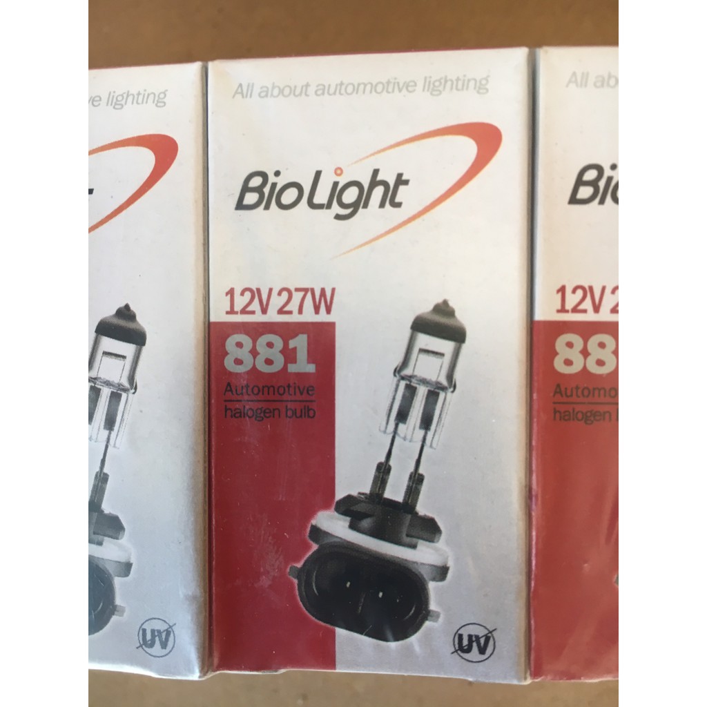 12V 27W 881 Bóng đèn xe hơi Biolight