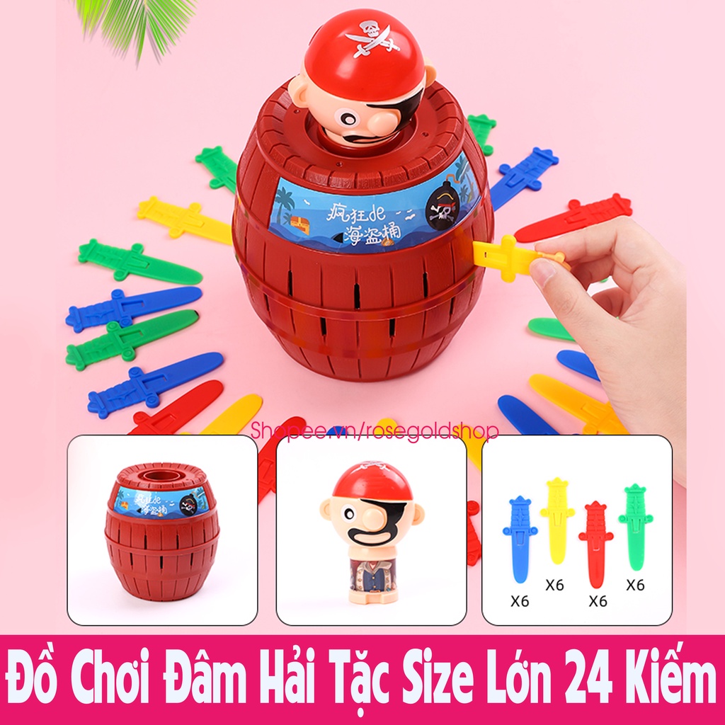 Đồ Chơi Đâm Hải Tặc Size Lớn 24 Kiếm Chất Liệu Dày (Hàng Cao Cấp Có Hộp), Không Lo Bể Vỡ