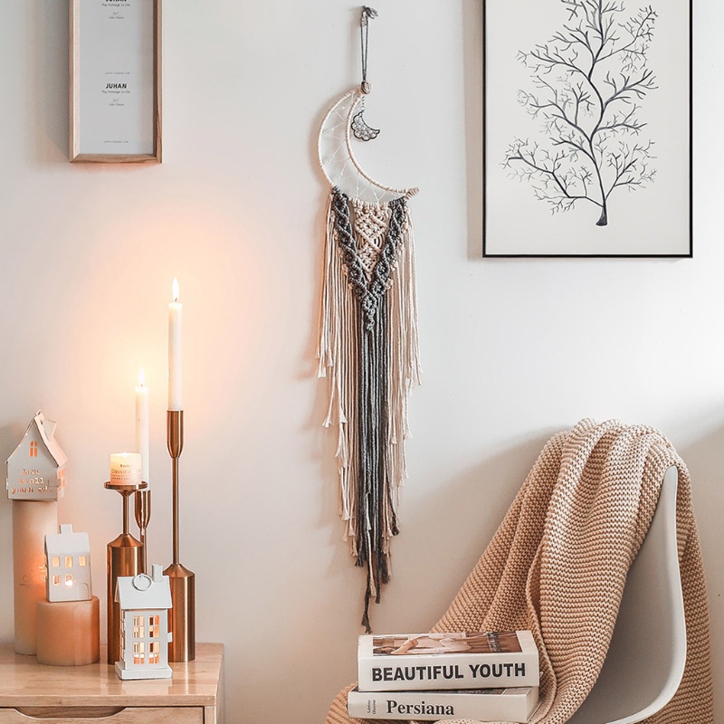 Vòng Kim Loại Hình Mặt Trăng Dùng Làm Dreamcatcher Thủ Công
