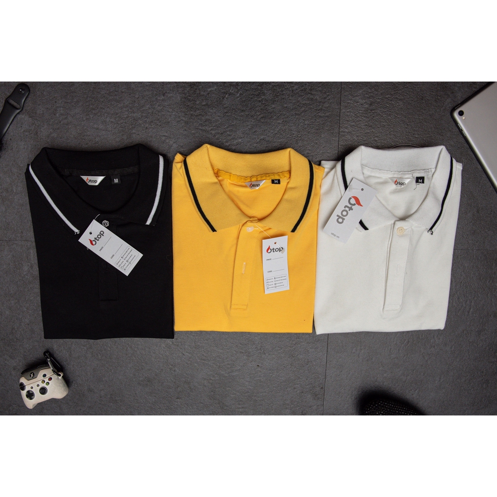 XẢ KHO - Áo phông nam có cổ phối viền | BigBuy360 - bigbuy360.vn