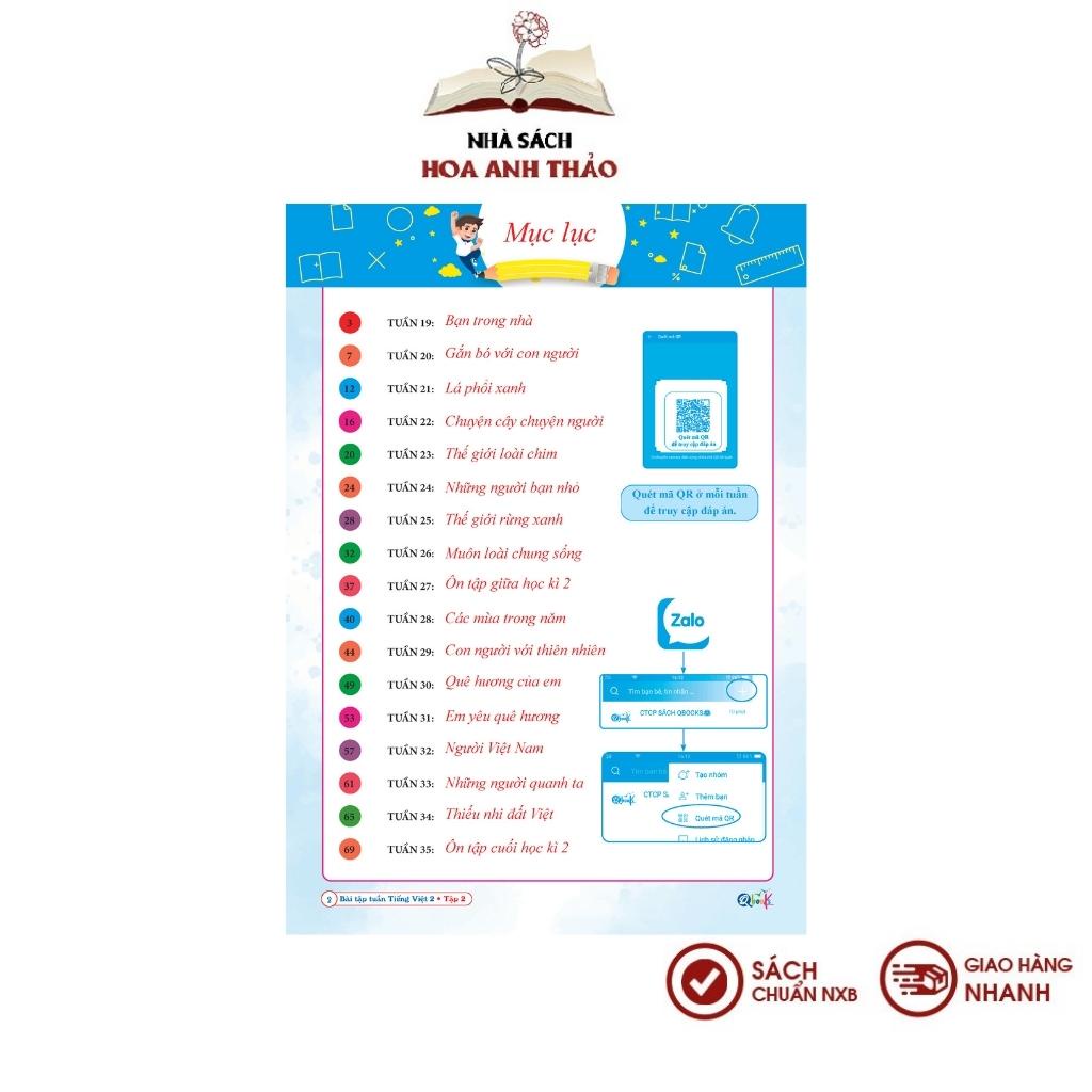 Sách - Bài tập tuần tiếng việt và đề kiểm tra tiếng việt lớp 2 học kỳ 2 Cánh diều