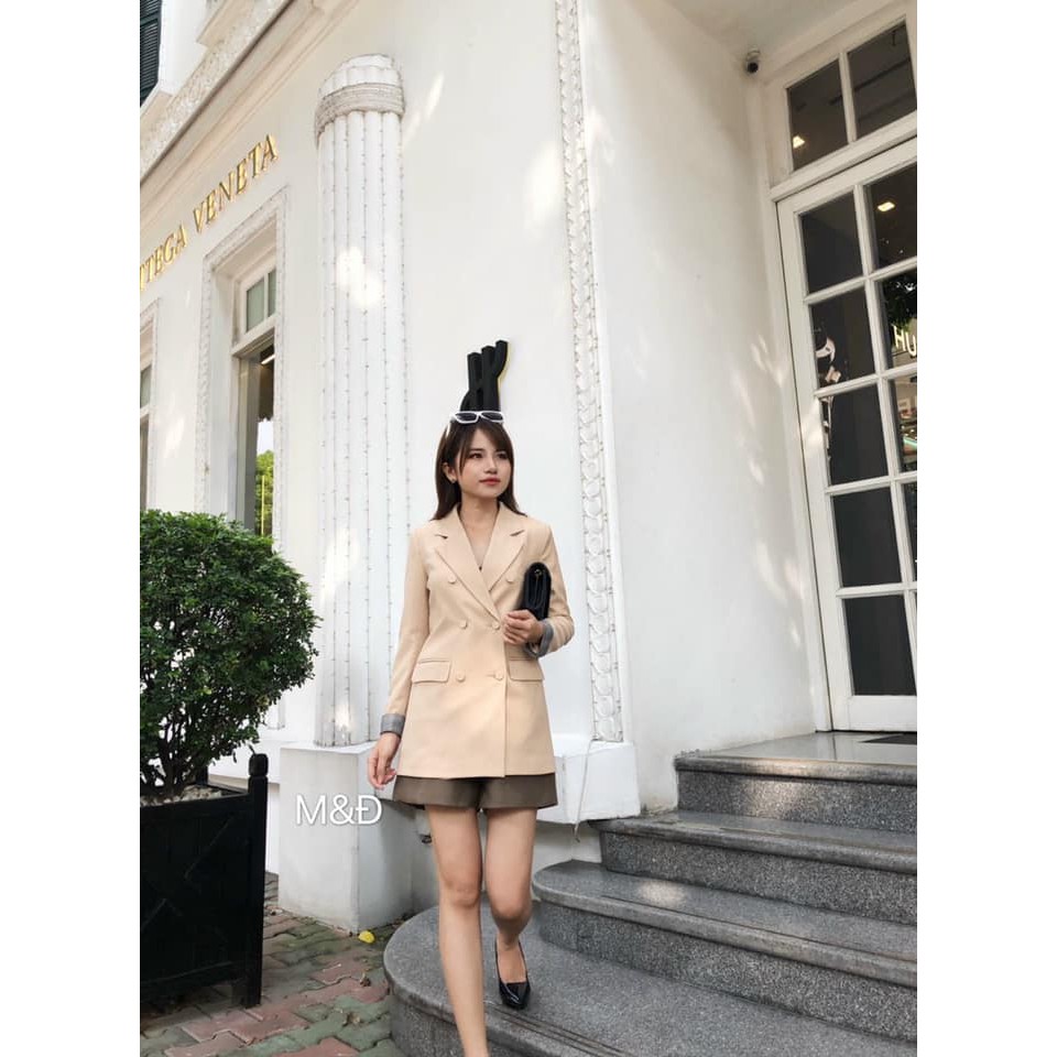 Áo vest dài 6 cúc