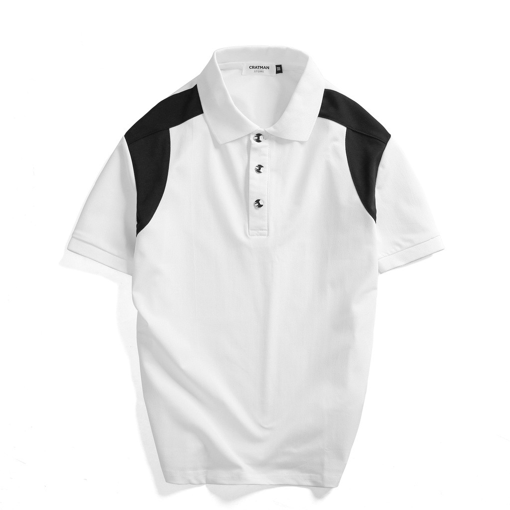 Áo polo nam CRATMAN vải cá sấu cao cấp co giãn thoáng mát không nhăn chuẩn form sang trọng thanh lịch T09 | BigBuy360 - bigbuy360.vn