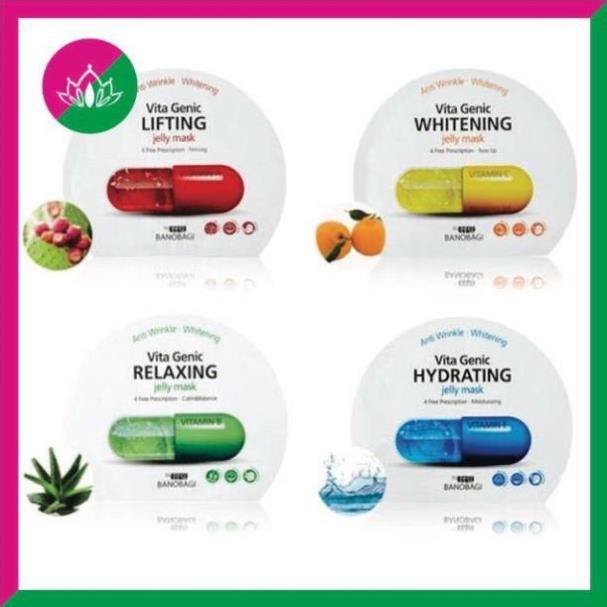 Mặt nạ Vita Genic Banobagi Jelly Mask Hàn Quốc giúp da săn chắc, cấp ẩm, mịn màng cho làn da trắng hồng tươi trẻ