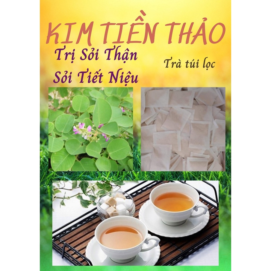 TRÀ KIM TIỀN THẢO - 40 Túi Lọc - Giảm Sỏi Mật, Giảm Sỏi Thận, Giảm Sỏi Tiết Niệu Hiệu Quả