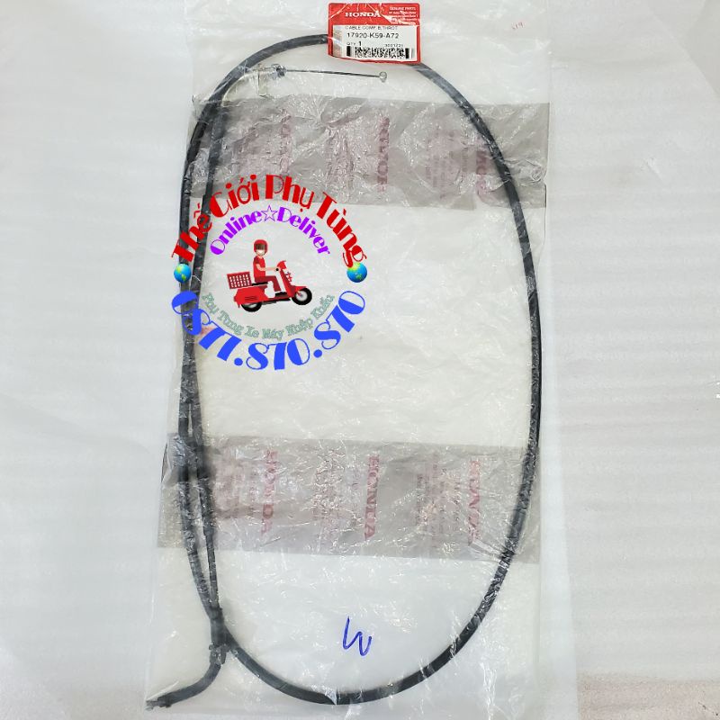 Dây ga hồi Vario, Click 150 zin mới - 17920-K59-A72