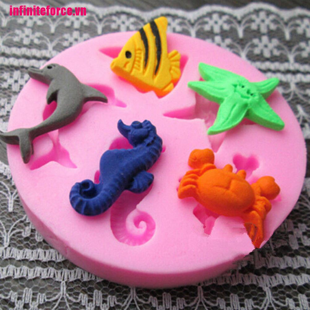 1 Khuôn Làm Bánh / Sô Cô La / Bãi Biển Silicone