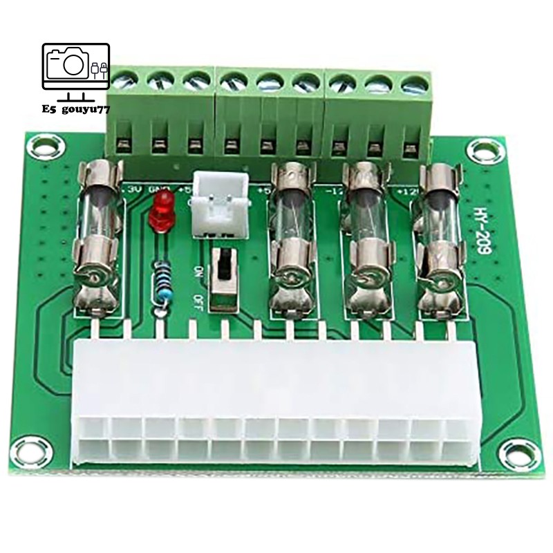 DC Bo Mạch Nguồn 24 / 20-pin Atx + 3.3v + 5v - 12v + 12v + 5v