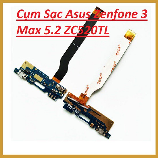 Mã Giảm ELFLASH2 20K Đơn 50K 🌟 Hàng Chính Hãng 🌟 Cụm Sạc Asus Zenfone 3 Max 5.2 ZC520TL Zin New
