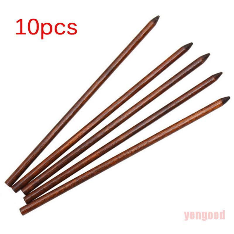 Bộ 10 Trâm Cài Tóc Gỗ Mun Chạm Khắc Tinh Tế Phong Cách Retro