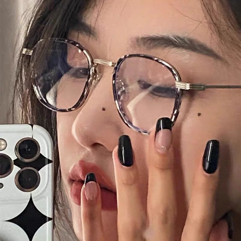 Kính Cận Gọng Kim Loại Chống Ánh Sáng Xanh Cho Nam/Nữ