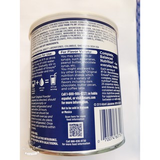 [TAS9] [TAS9] [TAS9] [DATE 12/2021] Sữa Bột Ensure Mỹ 400g