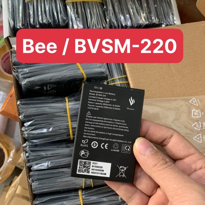 pin BVSM-220 / pin vsmart Bee / V220a / 2550mAh (pin mới)