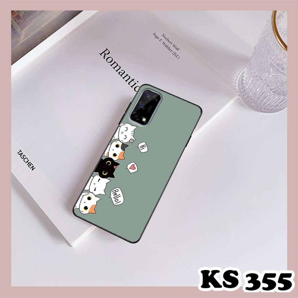 Ốp lưng Oppo Realme V5 5G - Ốp Oppo in hình Cat&amp;Bear đáng yêu - Chất liệu TPU siêu bền
