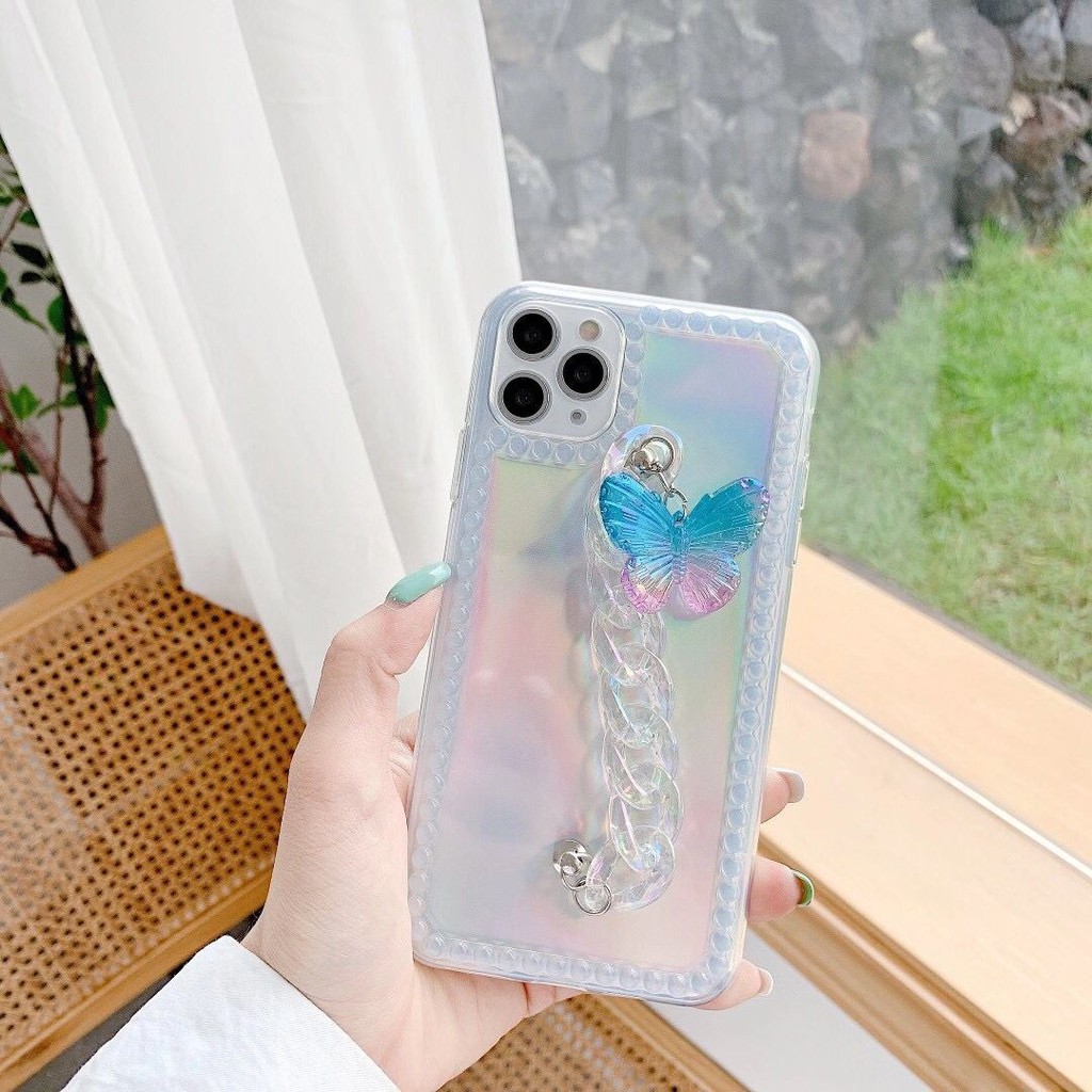 Ốp điện thoại TPU trong suốt họa tiết bướm cho Iphone 11 Pro Max X Xr Xs Max 6 6s 7 8 Plus 12 pro max | BigBuy360 - bigbuy360.vn