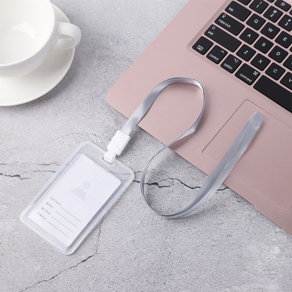Túi đựng thẻ ID 2 mặt bằng nhựa trong suốt nhiều màu sắc cho hoc sinh / nhân viên công sở