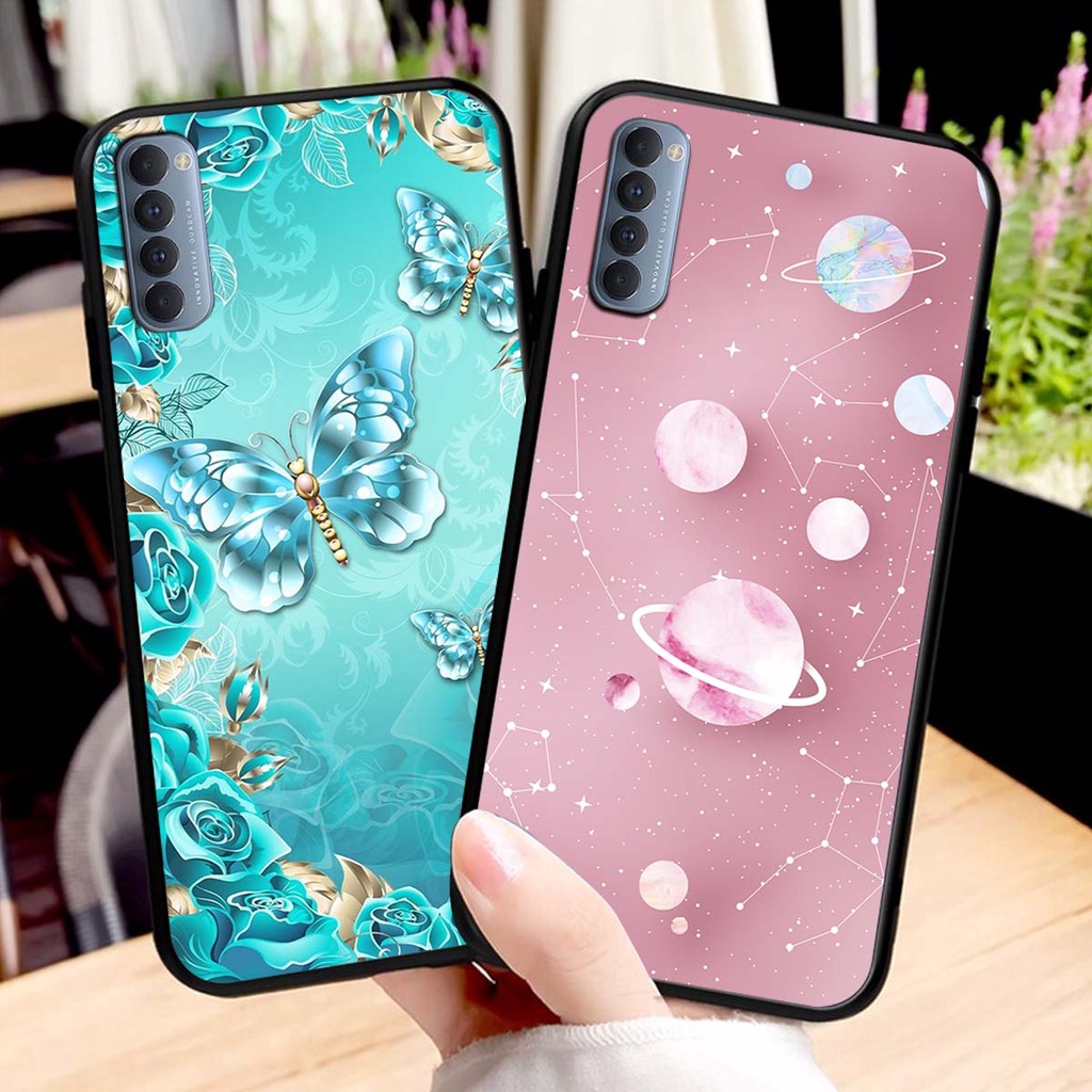 Ốp lưng Oppo RENO 4 PRO in hình hoa xinh xắn, hiện đại , thời trang ,phong cách