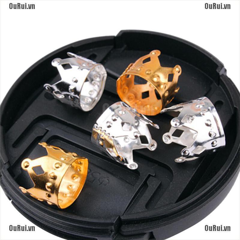 (FCC) Set 20 Kẹp Tóc Hình Vương Miện Màu Vàng / Bạc Có Thể Điều Chỉnh Kích Cỡ