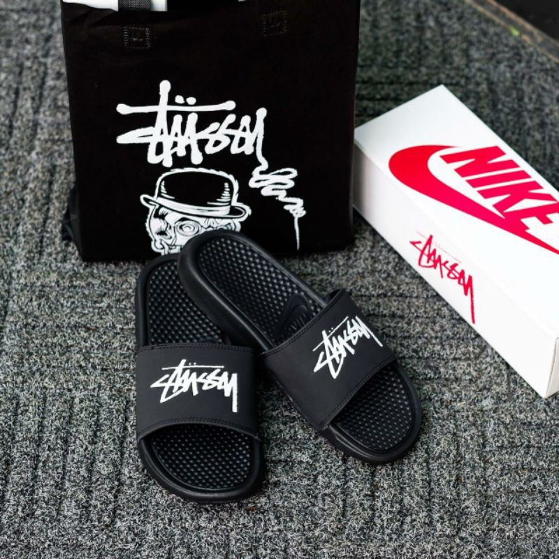 Giày Sandal Nike Benassi Slides X Stussy Chính Hãng Thời Trang Cho Nam