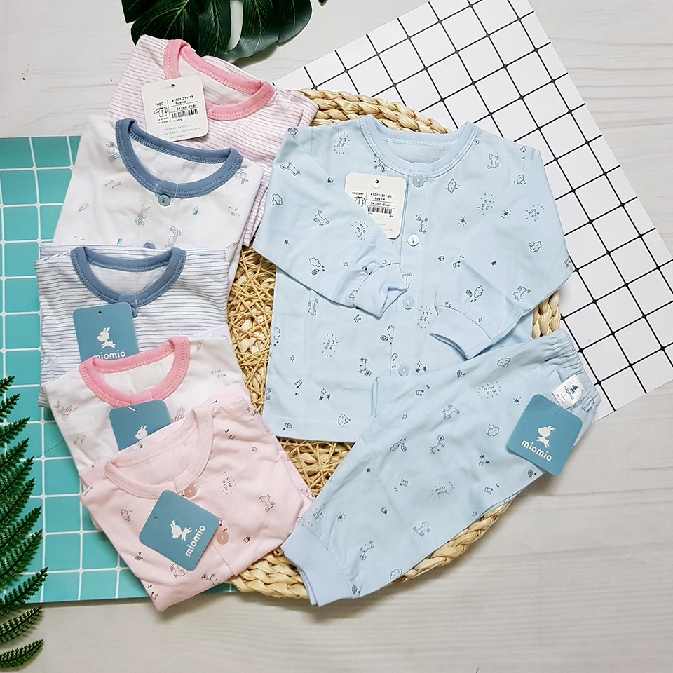 [MIO COTTON] Bộ Quần Áo Dài Tay MioMio Cho Bé Sơ Sinh Chất Cotton Mềm Mại