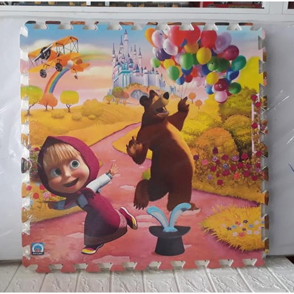 Thảm xốp ghép hình Gấu Pooh, Mickey, Toy Story (bộ 4 miếng 60x60cm)