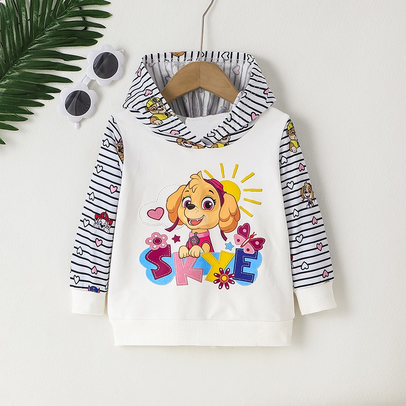 1-6Tuổi hoạt hình PAW Patrol Áo hoodie Tay Dài Cho Bé gái Trẻ em