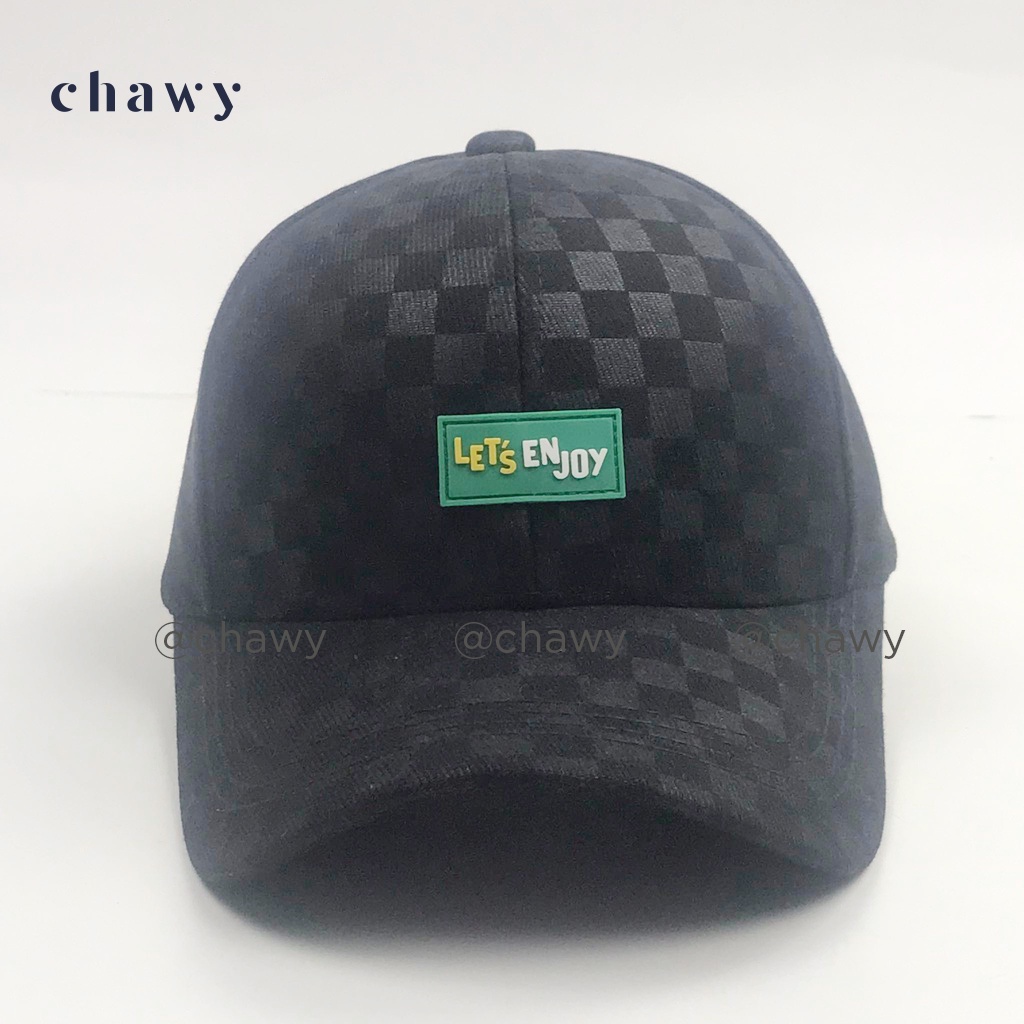 Mũ lưỡi trai cotton unisex, Nón kết nam nữ thêu chữ Let's Enjoy phong cách Ulzzang Chawystore - K45