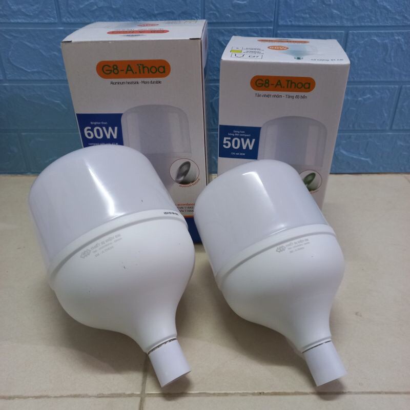 BÓNG LED TRỤ NHÔM G8 ĐỦ SỐ