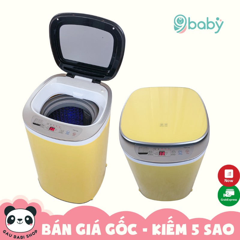 FREE SHIP !!! Máy giặt mini tự động cao cấp màu vàng chính hãng bảo hành 12 tháng