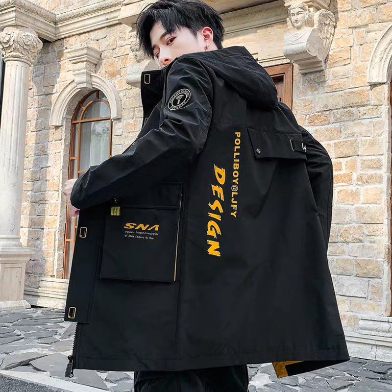 Áo khoác kaki hộp nam from dài xịn sò kiểu dáng mạnh mẽ siêu hot siêu cool ngầu