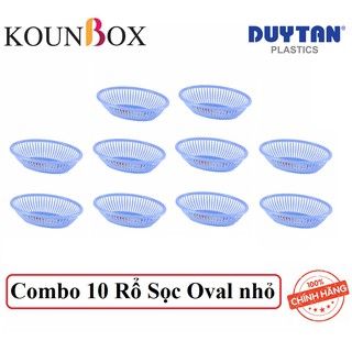 Combo 10 rổ sọc nhựa oval nhỏ duy tân no.1211