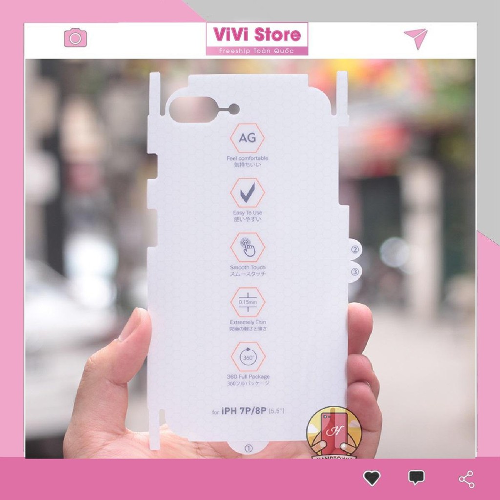 Miếng dán PPF chống vân tay Iphone 7plus/8/8plus/x/xs/xs max/11/11 pro/11 promax - VIVISTORE