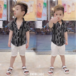 🔥SƠ MI ONG CAO CẤP🔥Áo sơ mi lụa 3D mềm mát cho bé trai